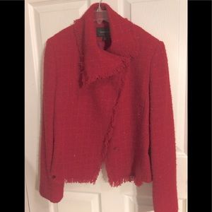 Express red tweed jacket